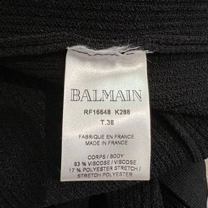 Balmain woman’s black dress